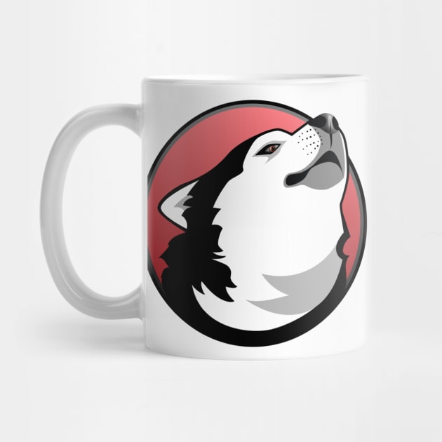 howling Alaskan Malamute by Nelvius Custom Design